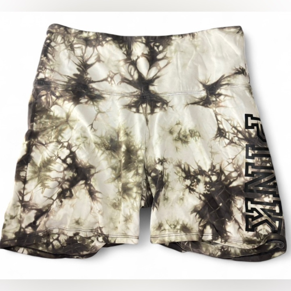 Victoria’s Secret Pink Tie Dye Biker Shorts Size L | High Waist Cotton